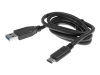 Insmat - USB-kabel - 24 pin USB-C (hane) till USB typ A (hane) - USB 3.1 - 2 m - svart 133-1022