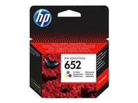 HP 652 - 5 ml - färg (cyan, magenta, gul) - original - Ink Advantage - bläckpatron - för Deskjet 1110, 2130, 3630; ENVY 4520; Officejet 3830, 4650 F6V24AE#BHL