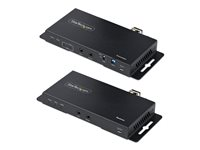 StarTech.com 4K HDMI over Fiber Extender Kit, 4K 60Hz up to 3300ft/1km (Single Mode) or 1000ft/300m (Multimode) LC Fiber Optic, HDR/HDCP, Audio/RS232/IR Extender, HDMI Video Extender - Transmitter and Receiver Kit (ST121HD20FXA2) - Video/ljud/infrarröd/nätverksförlängare - HDMI - över fiberoptik - fiberoptisk - upp till 1 km ST121HD20FXA2