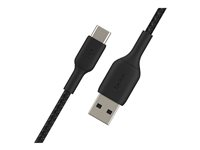 Belkin BOOST CHARGE - USB-kabel - 24 pin USB-C (hane) till USB (hane) - 2 m - svart CAB002BT2MBK