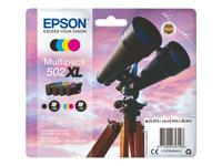 Epson 502XL Multipack - 4-pack - 19.1 ml - hög kapacitet - svart, gul, cyan, magenta - original - blister med RF-larm/akustiskt larm - bläckpatron - för Expression Home XP-5100, XP-5150; WorkForce WF-2860, WF-2865DWF, WF-2880DWF, WF-2885DWF C13T02W94020