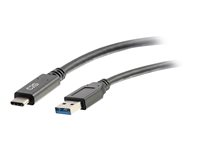C2G 6ft USB C to USB A Cable - USB 3.2 - 5Gbps - M/M - USB-kabel - USB typ A (hane) till 24 pin USB-C (hane) - USB 3.1 - 30 V - 3 A - 1.83 m - svart 28832