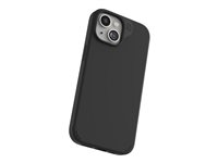 ZAGG Manhattan Snap - Baksidesskydd för mobiltelefon - MagSafe-kompatibilitet - silikon - svart - för Apple iPhone 13, 14, 15 702312676