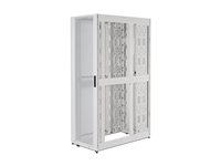 APC NetShelter SX - Rack skåp - vit - 42U - 19" - TAA-kompatibel - för P/N: SMT2200I2U-BR, SRT1000XLA, SRT1500XLA, SRT2200XLA, SRT3000XLA, SRT3000XLAUS AR3350W