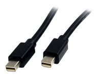 StarTech.com 2 m Mini DisplayPort-kabel - 4K x 2K Ultra HD-video - Mini DisplayPort 1.2-kabel - Mini DP till Mini DP-kabel för bildskärm - mDP-kabel fungerar med Thunderbolt 2-portar - M/M - DisplayPort-kabel - Mini DisplayPort (hane) till Mini DisplayPort (hane) - 2 m - svart MDISP2M