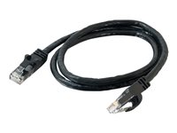 C2G Cat6 Booted Unshielded (UTP) Network Patch Cable - Patch-kabel - RJ-45 (hane) till RJ-45 (hane) - 3 m - UTP - CAT 6 - formpressad, hakfri, tvinnad - svart 83409