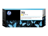 HP 745 - 300 ml - hög kapacitet - gul - original - DesignJet - bläckpatron - för DesignJet Z2600 PostScript, Z5600 PostScript F9K02A