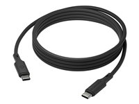 dbramante1928 IT - USB-kabel - 24 pin USB-C till 24 pin USB-C - 2 m - upp till 100W laddningskraft - svart CB20CCBL7239