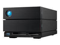 LaCie 2big Dock STLG16000400 - Hårddiskarray - 16 TB - 2 fack (SATA-600) - HDD 8 TB x 2 - Thunderbolt 3, USB 3.2 Gen 2 (extern) - med 5 års återställningsserviceplan för att rädda data STLG16000400