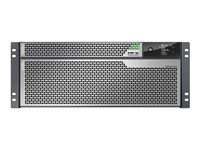 APC Smart-UPS Ultra - UPS (kan monteras i rack) (hög densitet) - online - AC 230 V - 10000 Wh - 10000 VA - litiumjon - utgångskontakter: 12 - 4U - silvergrå SRTL10KRM4UI