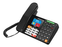 Insmat Erifon DUKE PLUS DESK - 4G fast mobiltelefon - dual-SIM - 320 x 240 pixlar - svart 132-2500