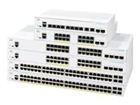 Cisco Business 350 Series CBS350-16FP-2G - Switch - L3 - Administrerad - 16 x 10/100/1000 (PoE+) + 2 x Gigabit SFP - rackmonterbar - PoE+ (240 W) - återanvänd CBS350-16FP2GEU-RF
