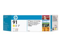HP 91 - 775 ml - gul - original - DesignJet - bläckpatron - för DesignJet Z6100, Z6100ps C9469A