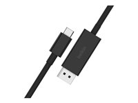 Belkin CONNECT - Adapterkabel - 24 pin USB-C (hane) till DisplayPort (hane) - DisplayPort 1.4 - 2 m - stöd för 4K, stöd för 8K - svart AVC014BT2MBK