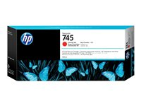 HP 745 - 300 ml - hög kapacitet - kromröd - original - DesignJet - bläckpatron - för DesignJet Z2600 PostScript, Z5600 PostScript F9K06A